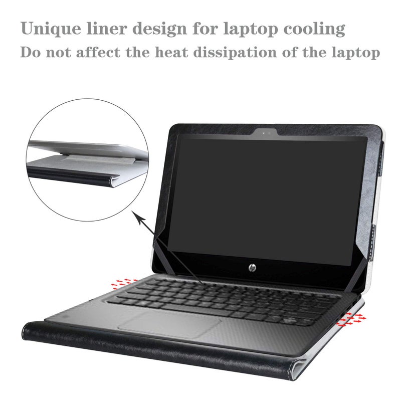 Alapmk غطاء واقي من Alapmk لجهاز HP ProBook x360 11 G1 EE /G2 EE /G3 EE / G4 EE /G5 EE /G6 EE/G7 EE 11.6" سلسلة لابتوب، أسود - Image 4